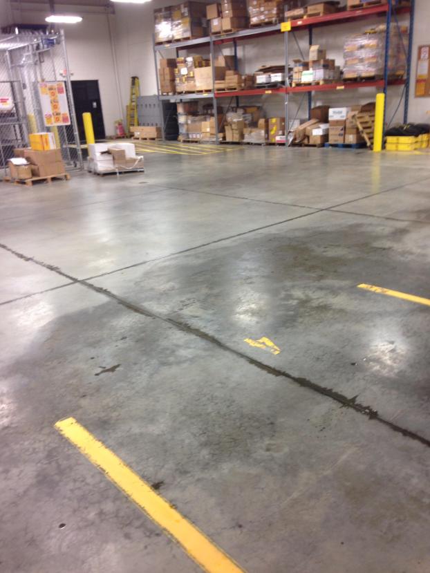 After a completed cleaning service project in the area