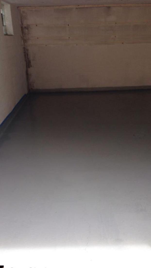 After a completed cleaning service project in the area