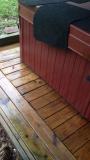 After a completed cleaning service project in the area