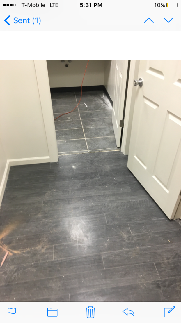 A recent professional commercial cleaning service job in the area