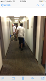 A recent commercial cleaning job in the area